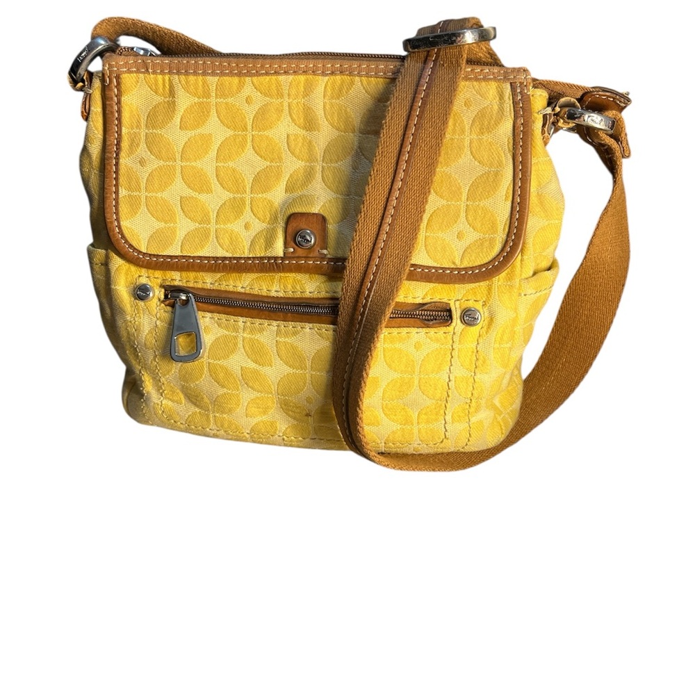 Vintage Yellow two-tone floral Fossil Marlow collections